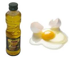 olive oil and the yellow part of the egg
