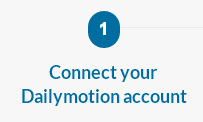 connect your dailymotion account
