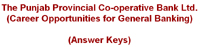 The Punjab Provincial Co-operative Bank Ltd Answer Keys NTS Test 26th October 2014