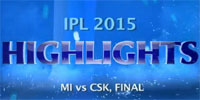 IPL Final 2015 CSK vs MI Match Highlights