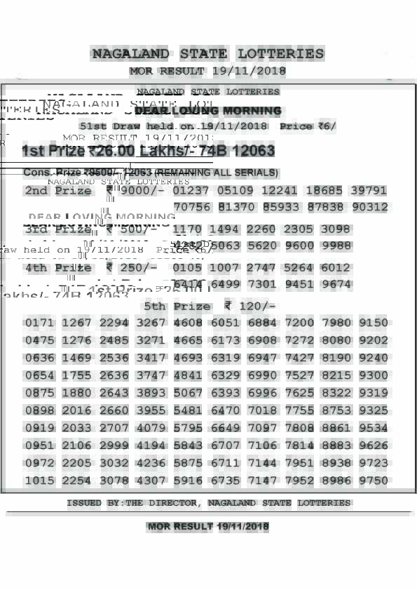 nagaland state lottery